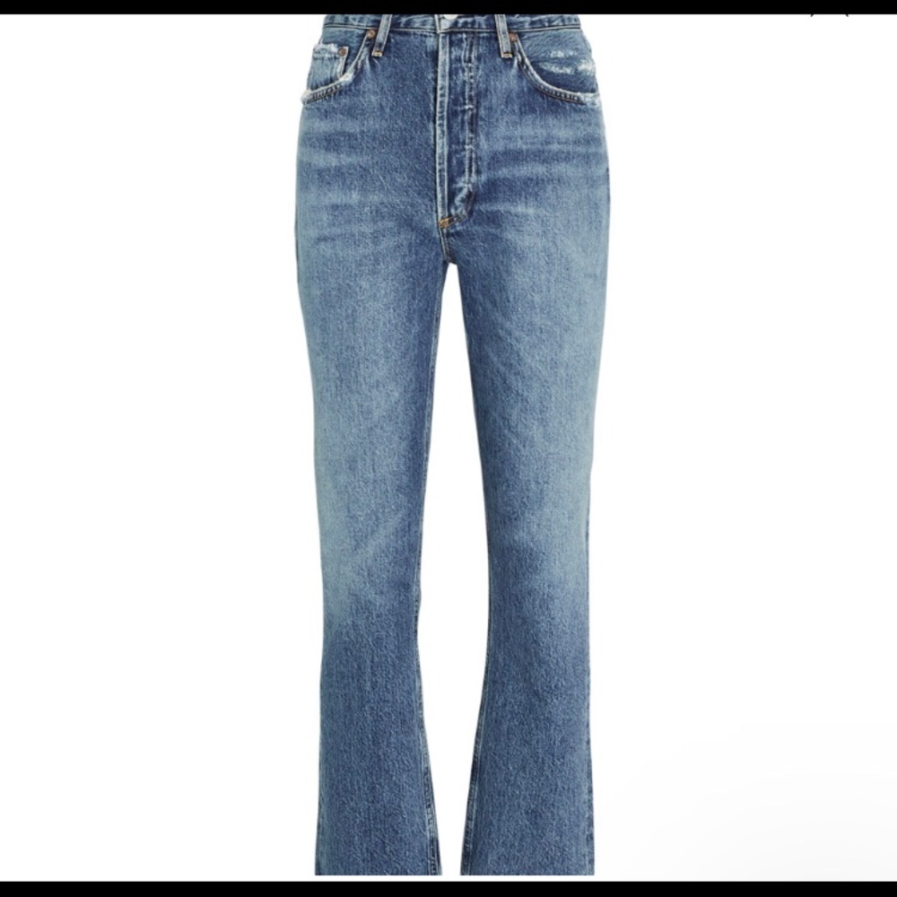 Agolde Riley High Rise straight cropped jeans
